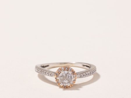 14k White & Rose Gold Diamond Ring | 0.37ctw | SZ 7 Online