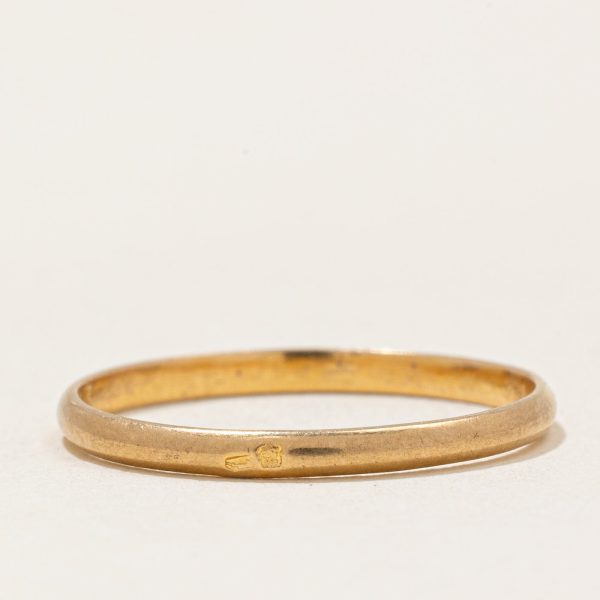 Vintage Portuguese Hallmakred 19k Yellow Gold Band | SZ 6.25 | For Cheap