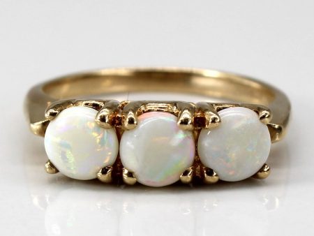 Three Stone Opal Ring | 0.60ctw | SZ 4.75 | Hot on Sale