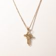 10k Yellow Gold Diamond Cross Necklace | 0.54ctw | 20  Discount