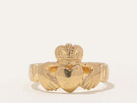 10k Yellow Gold Claddagh Ring | SZ 9.75 | For Cheap