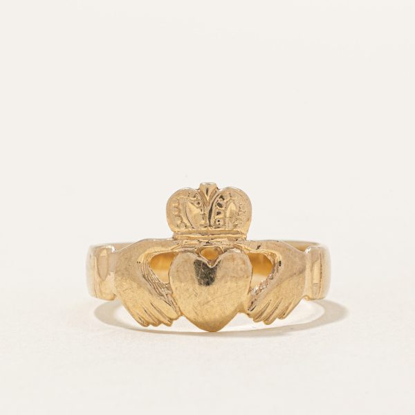 10k Yellow Gold Claddagh Ring | SZ 9.75 | For Cheap