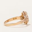 Victorian Era Old Mine Cut Three Diamond Column Ring | 0.22ctw | SZ 8 | Online now