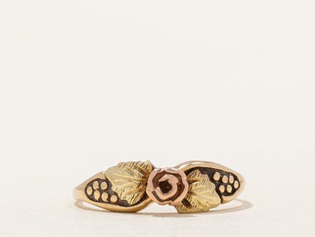 10k Two Tone Gold Rose Ring | SZ 6 | For Cheap