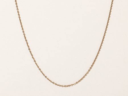 10k Yellow Gold Oval Cable Chain | 21  | Discount