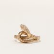 Vintage 10k Yellow Gold Snake Ring | SZ 7.25 | Online Sale