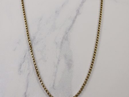 10k Yellow Gold Box Chain | 20.5  | Online now