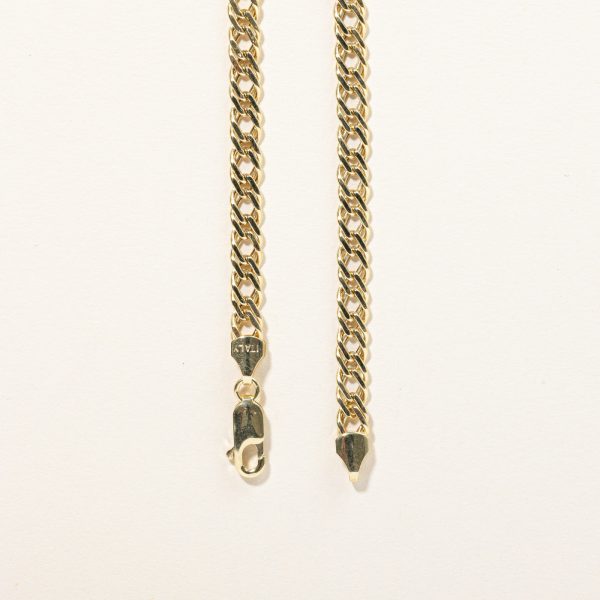 10k Yellow Gold Double Curb Link Chain | 18  | Online