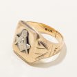 10k Two Tone Gold Free Masons Ring | SZ 8.25 | Online