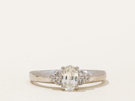 Zircon & Diamond Ring | 0.50ct, 0.03ctw | SZ 5.25 | Online Sale