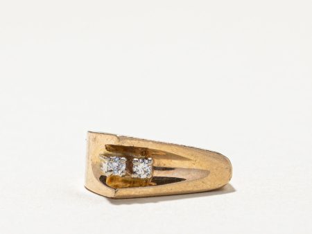 Two Stone Diamond Ring | 0.04ctw | SZ 2.75 | Fashion