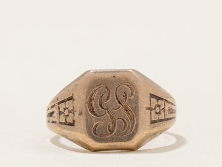 10k Yellow Gold Signet Ring | SZ 8.75 | Online Sale