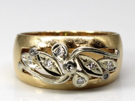 Textured Diamond Gold Ring | 0.08ctw | SZ 6.25 | Online Sale