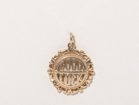 10k Yellow Gold  Good Luck  Charm Online Sale