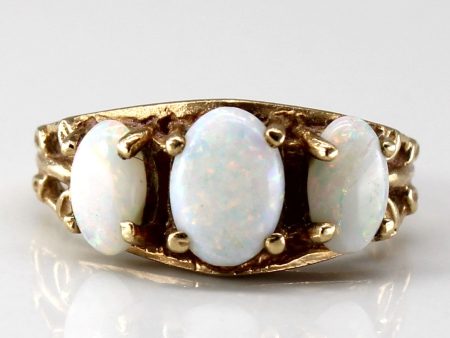 Three Stone Opal Ring | 0.80ctw | SZ 4 | Online Sale