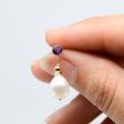 100 Ways  Amethyst & Pearl Drop Earrings | 3.50ctw, 0.40ctw | For Sale