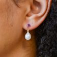 100 Ways  Amethyst & Pearl Drop Earrings | 3.50ctw, 0.40ctw | For Sale