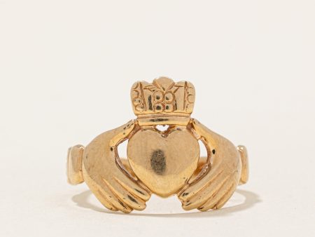 10k Yellow Gold Claddagh Ring | SZ 9.5 | For Cheap