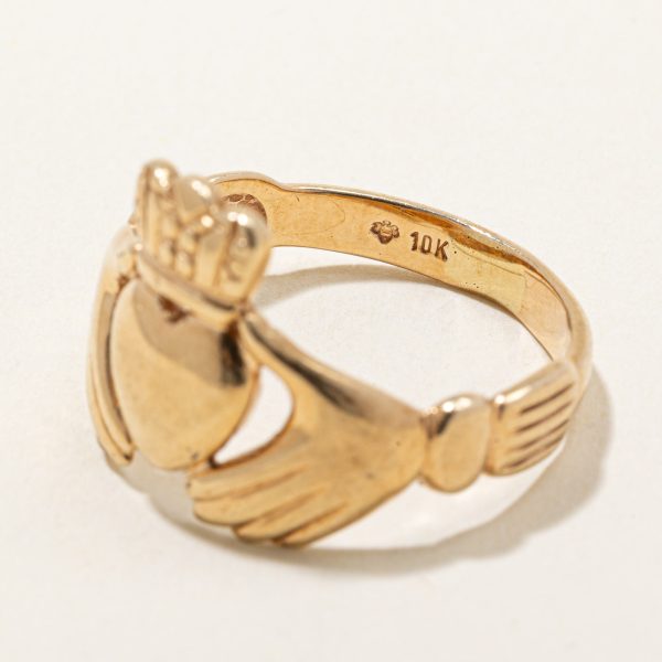 10k Yellow Gold Claddagh Ring | SZ 9.5 | For Cheap