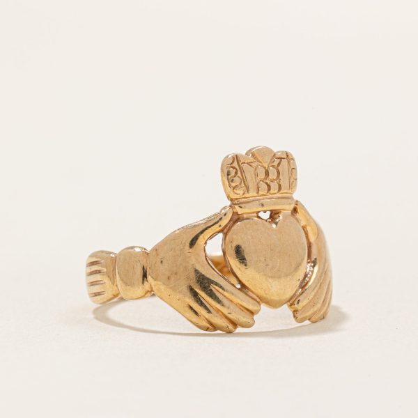 10k Yellow Gold Claddagh Ring | SZ 9.5 | For Cheap