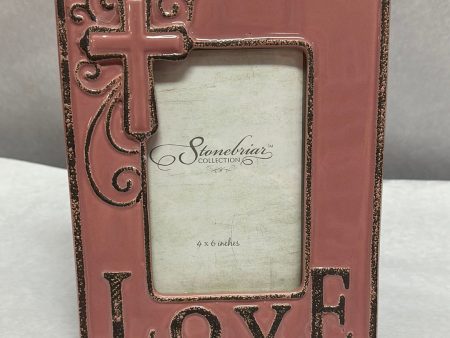 WORN FADED ROSE CER LOVE FRAME-4298 Hot on Sale