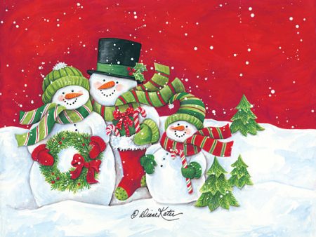 ART1107 - Snowmen Family Merry Christmas Online Sale