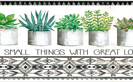 CIN1314 - Do Small Things Succulents - 18x9 Online Hot Sale